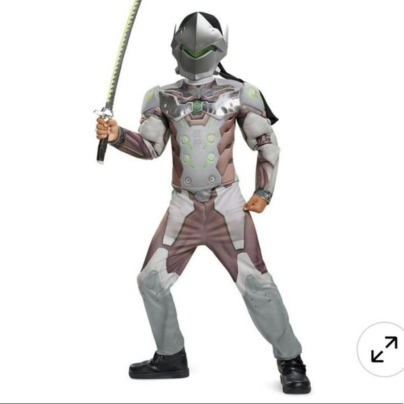 đ„Boys Genji MuscleâCostume - Overwatch kids boyâNew - Picture 1 of 11